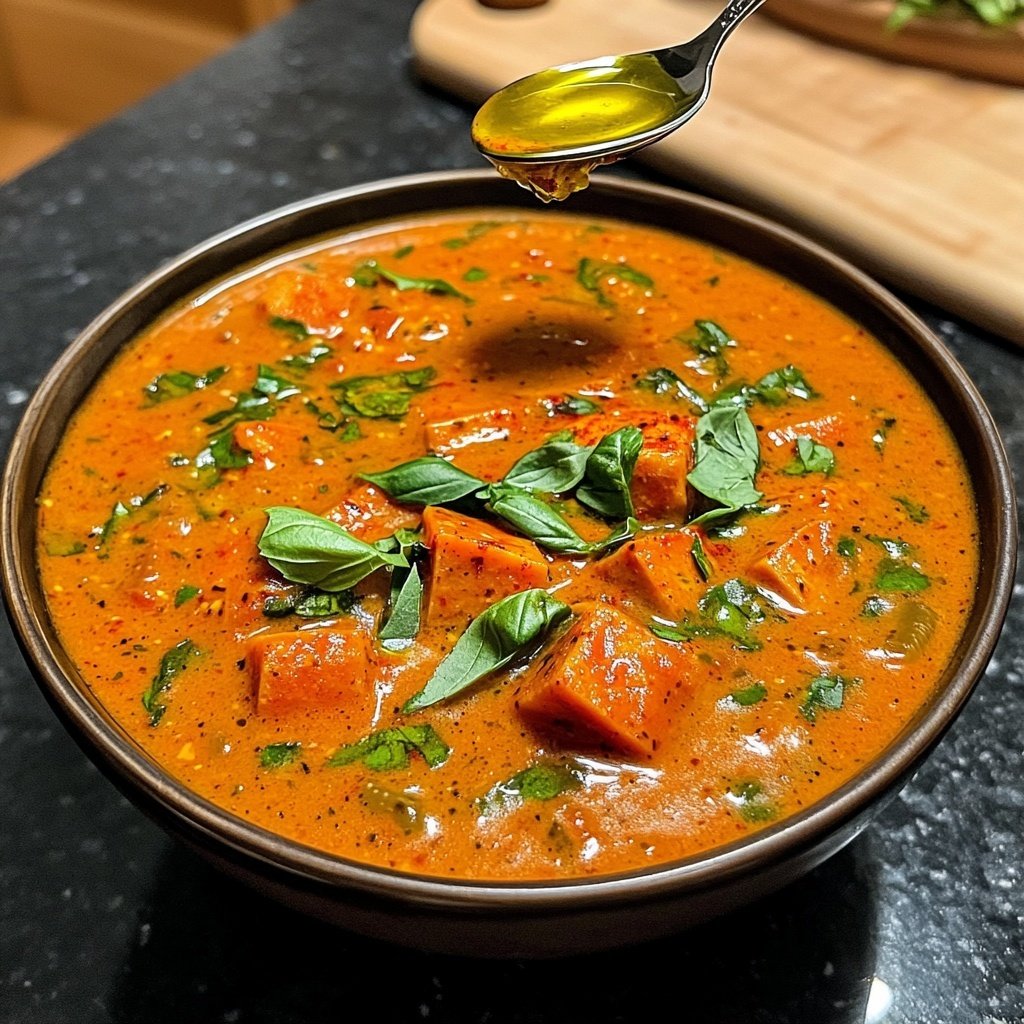 Tomatensuppe mit Paprika