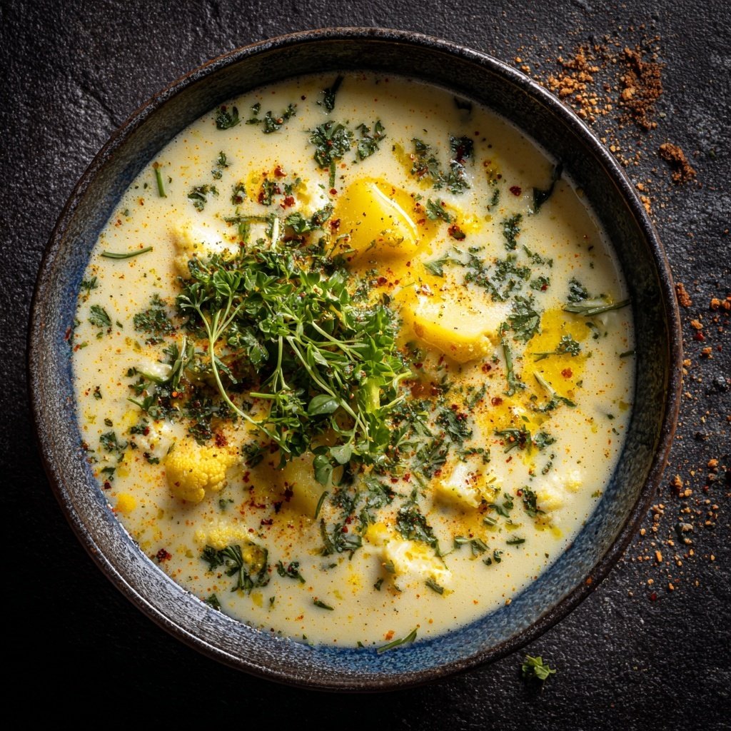 Blumenkohl Suppe Mit Curry