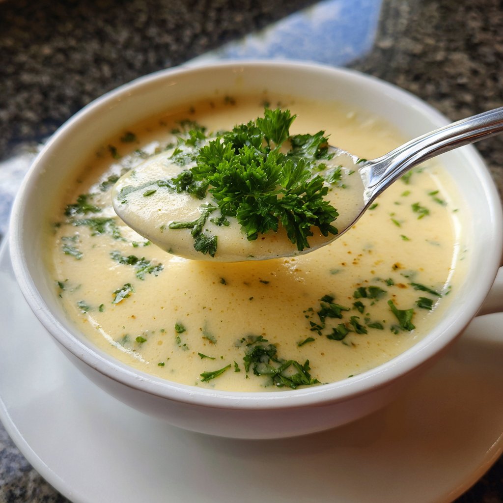 Blumenkohlsuppe mit Petersilie