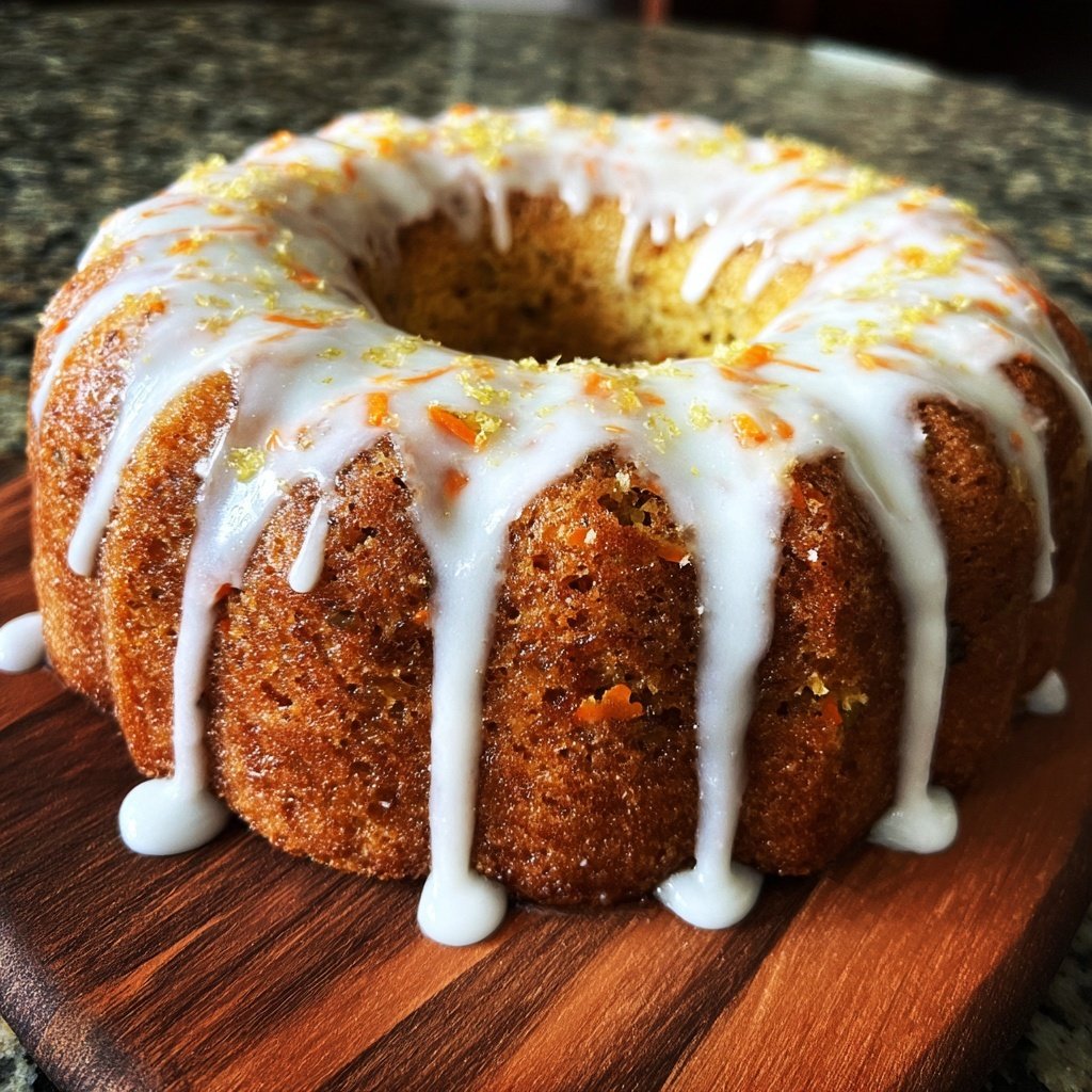 Karottenkuchen Mit Vanille Glasur