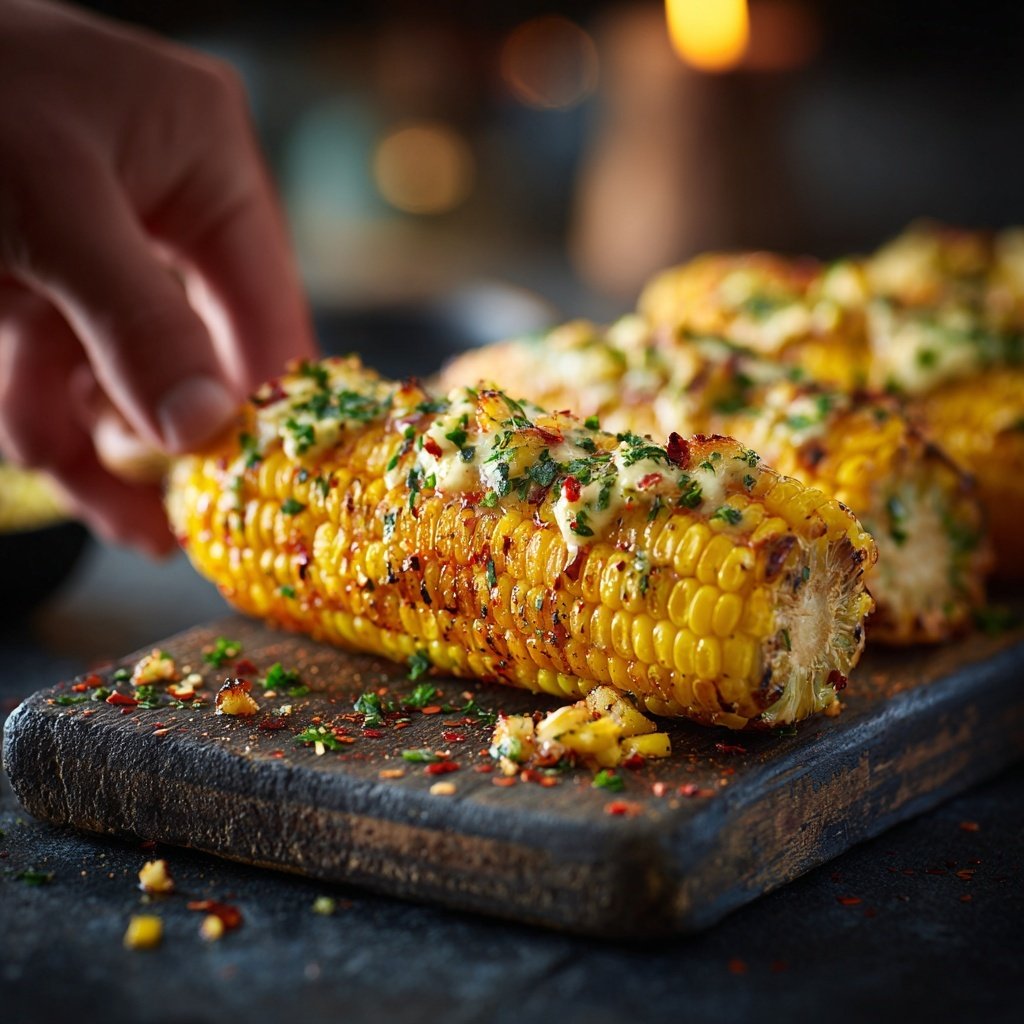 Maiskolben mit Chili-Butter