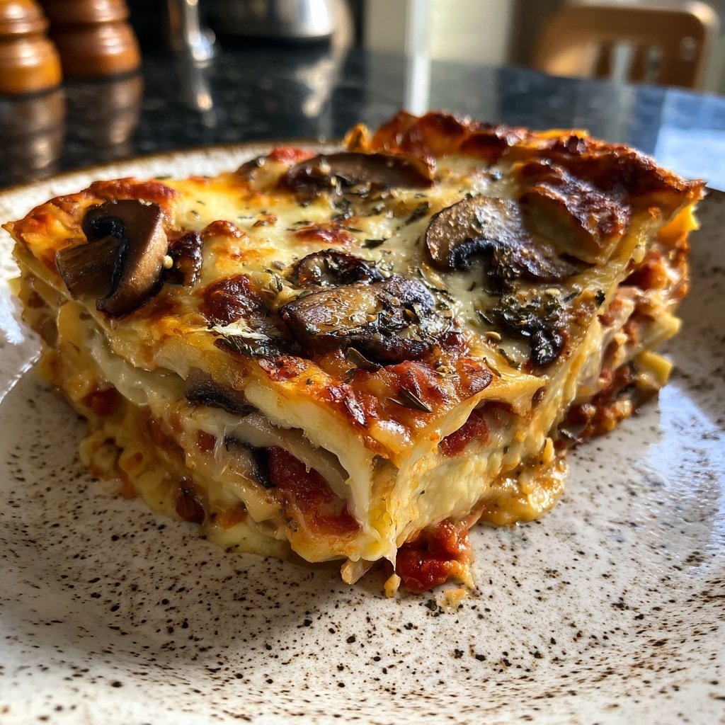 Lasagne mit Pilzen