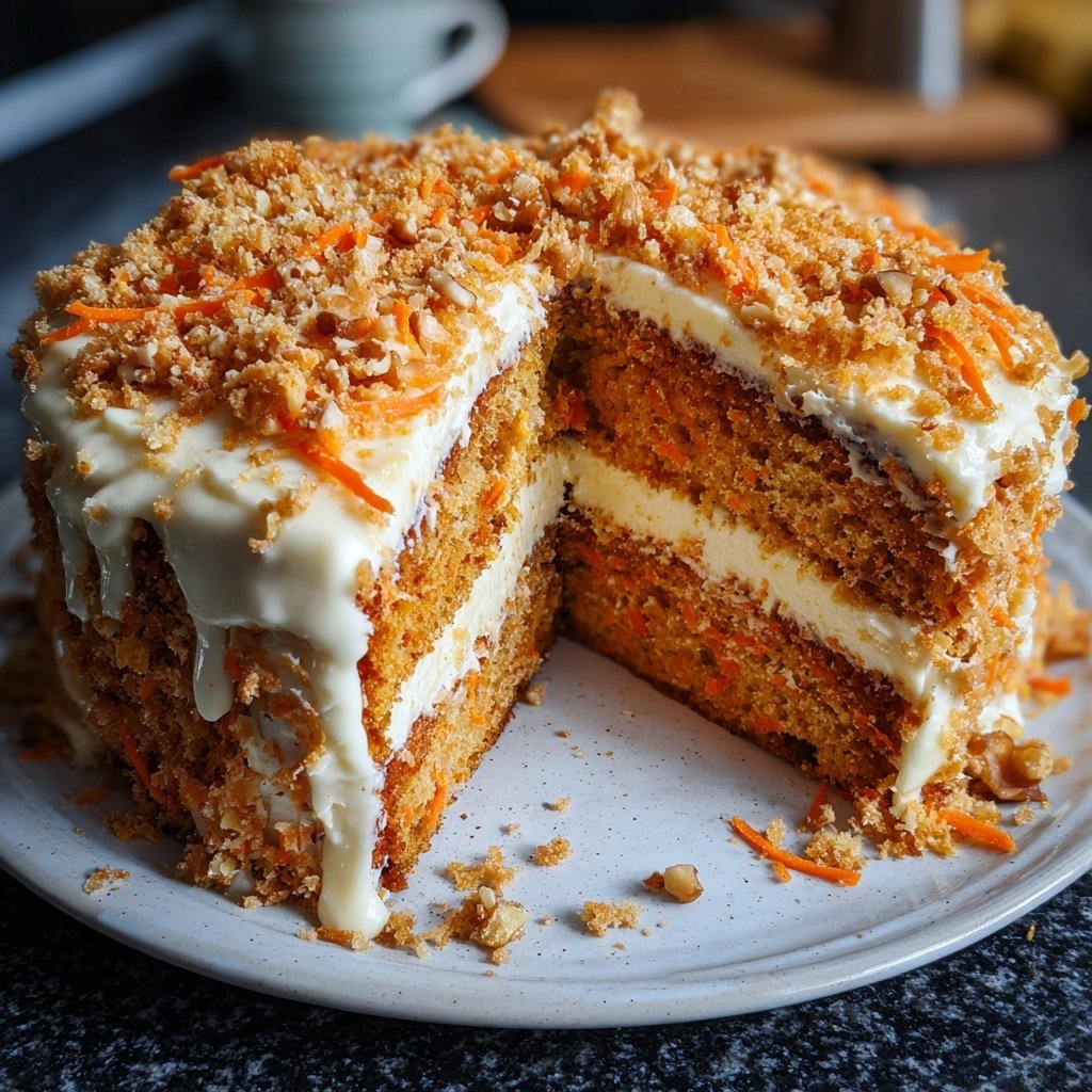 Karottenkuchen Mit Frischkäse Frosting