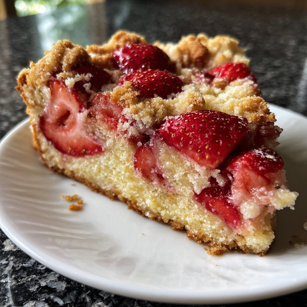 Erdbeer Blechkuchen Mit Streuseln