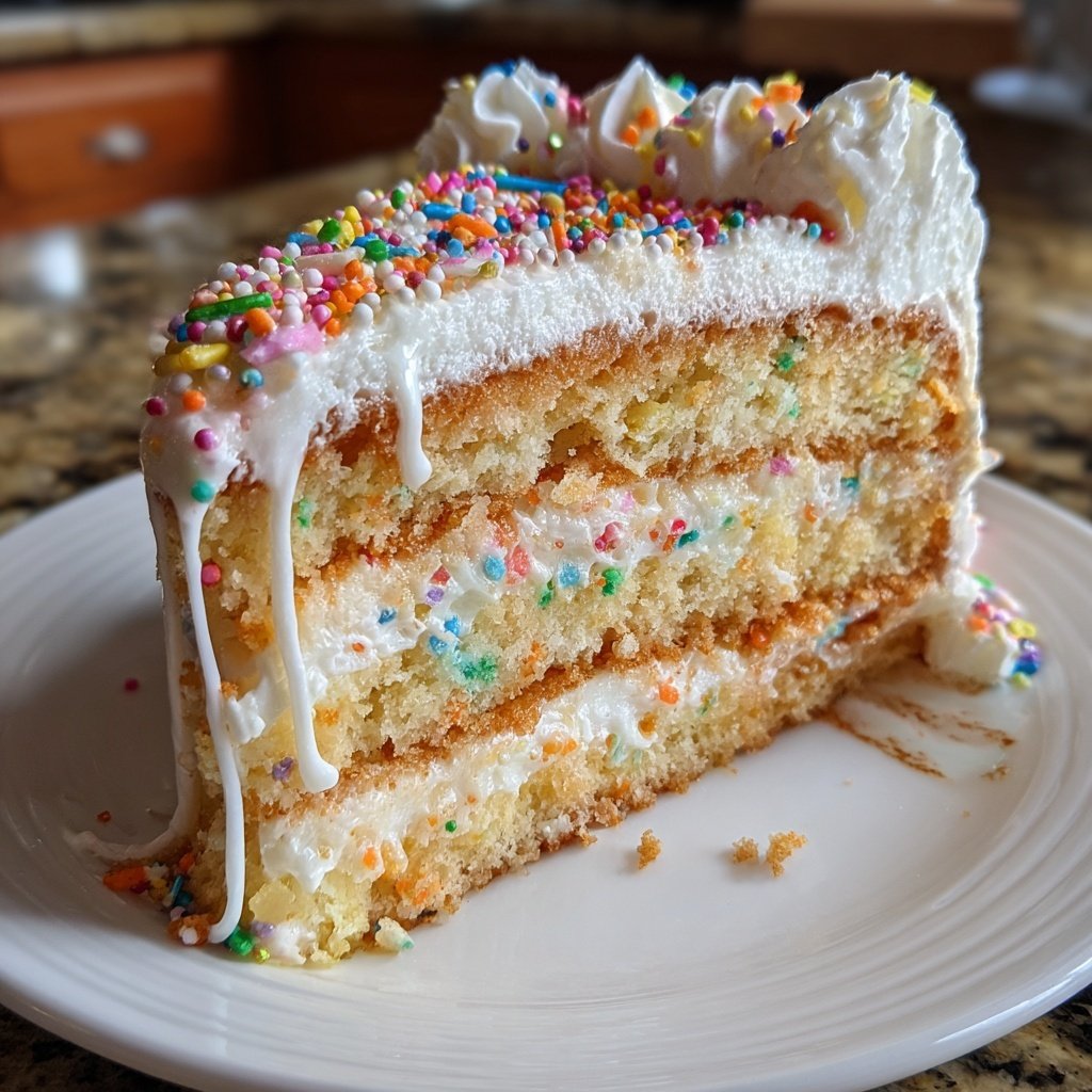 Geburtstagskuchen mit Streuseln