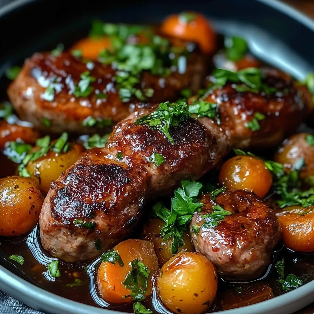 Rosenkohl Eintopf mit Fleischbällchen