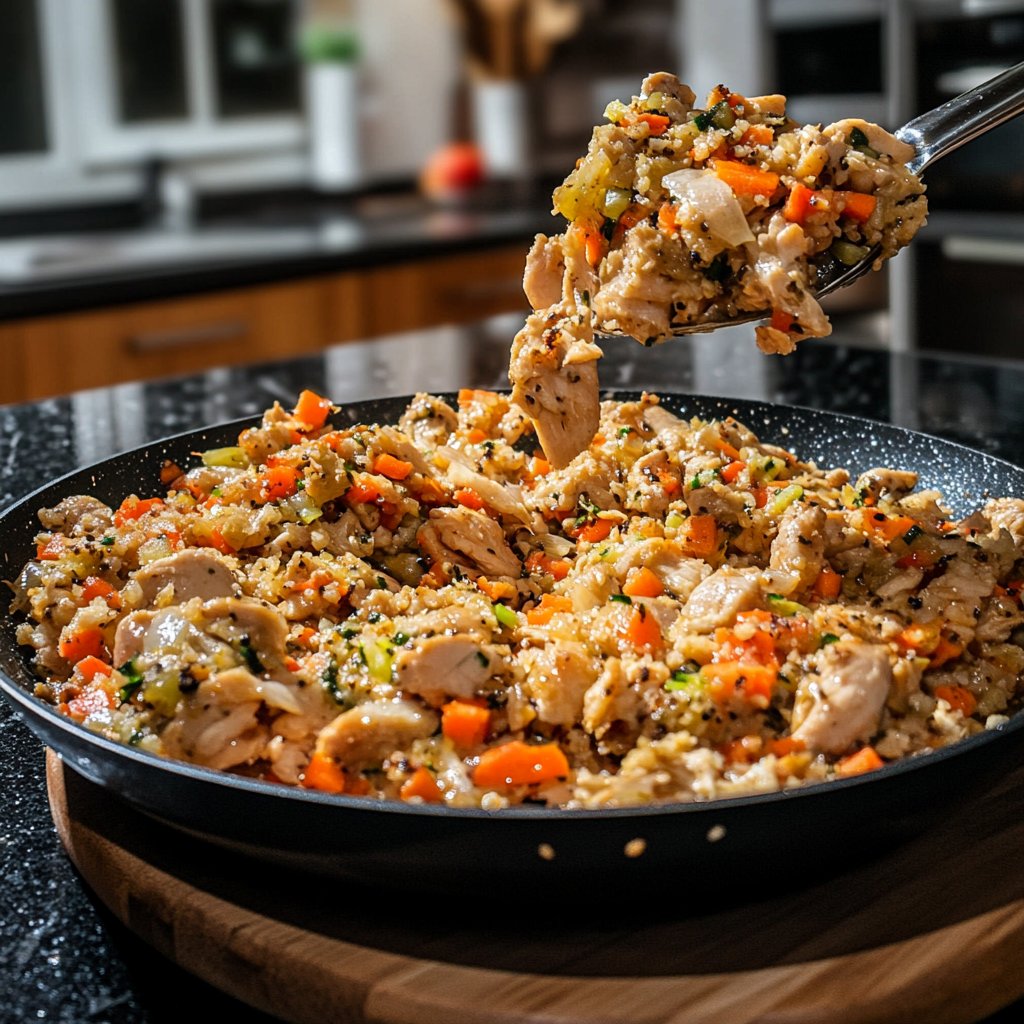 High Protein Hähnchenpfanne mit Gemüse