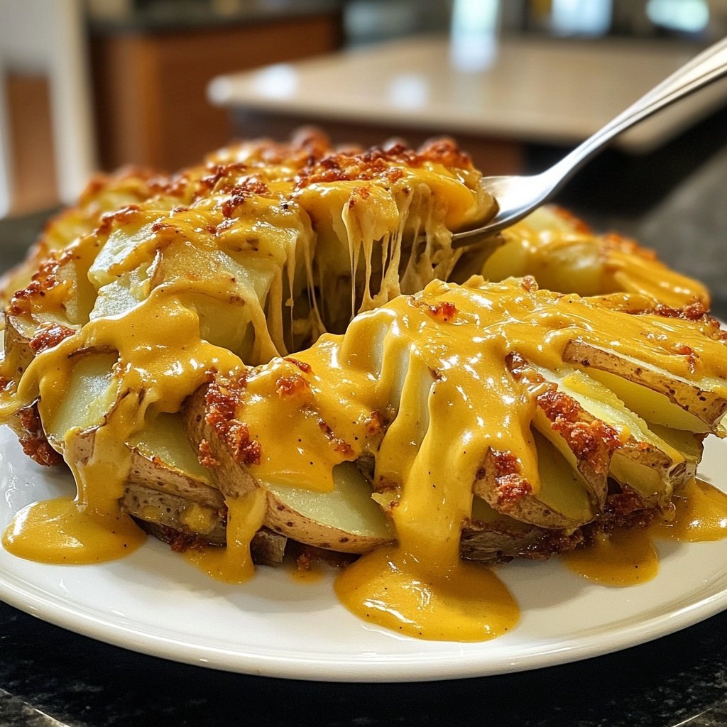 Kartoffelauflauf mit Senfsauce