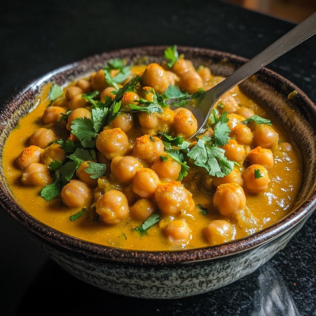 Indisches Kichererbsencurry