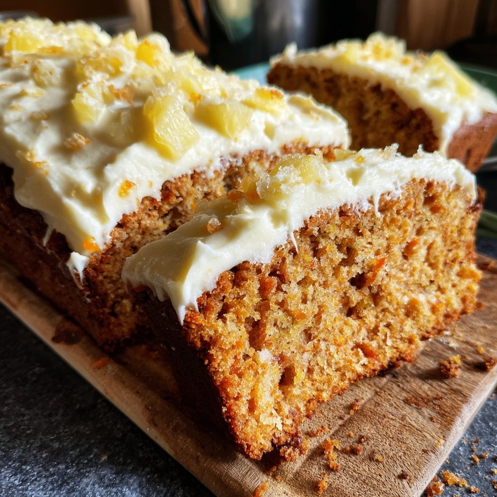 Karottenkuchen mit Ananas