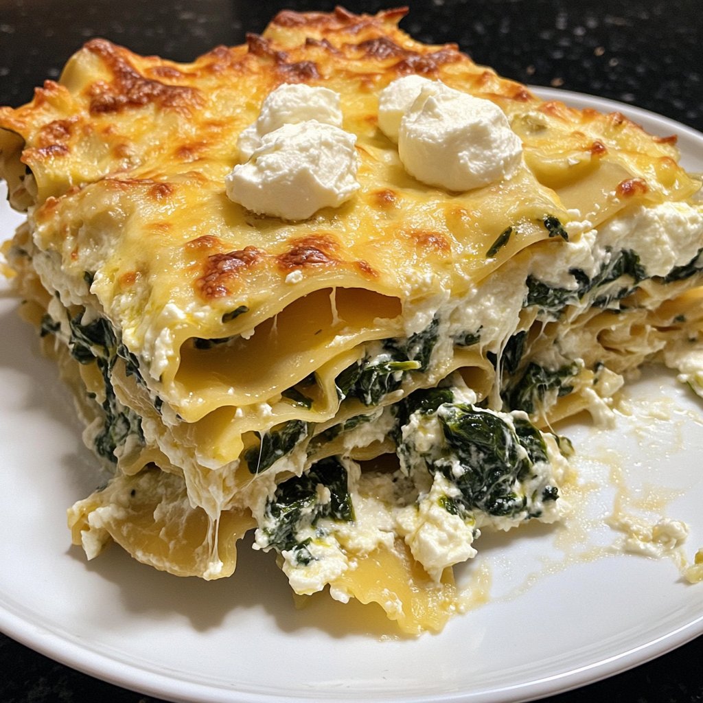 Lasagne mit Spinat und Ricotta