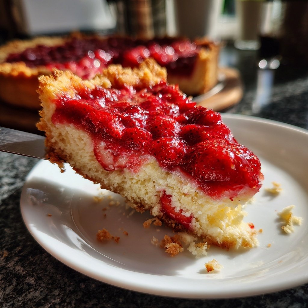 Erdbeerkuchen Vom Blech