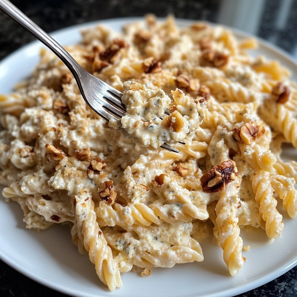 Pasta mit Gorgonzola und Walnüssen