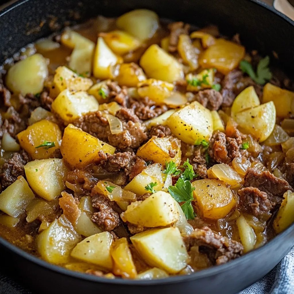Herzhafte Spitzkohl-Kartoffel-Pfanne mit Hackfleisch – Schnell & Sättigend!