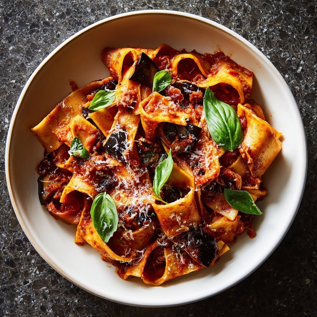 Internationale Küche Italienische Pasta alla Norma