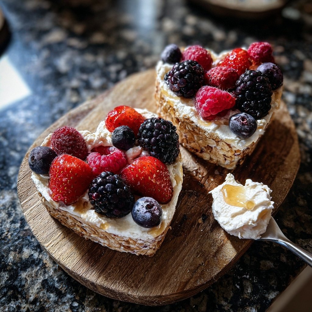 Valentinstag Snacks mit Quark