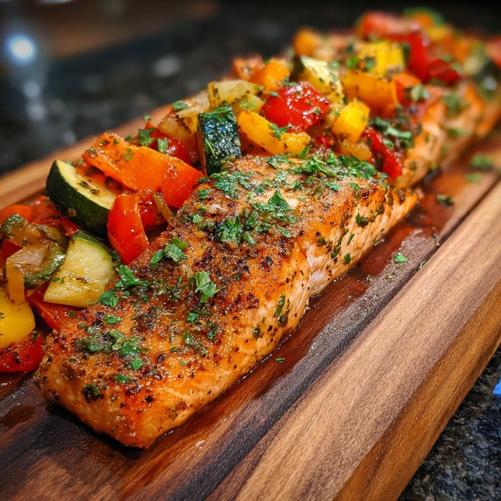 Kalorienarme Lachs Pfanne Mit Gemüse